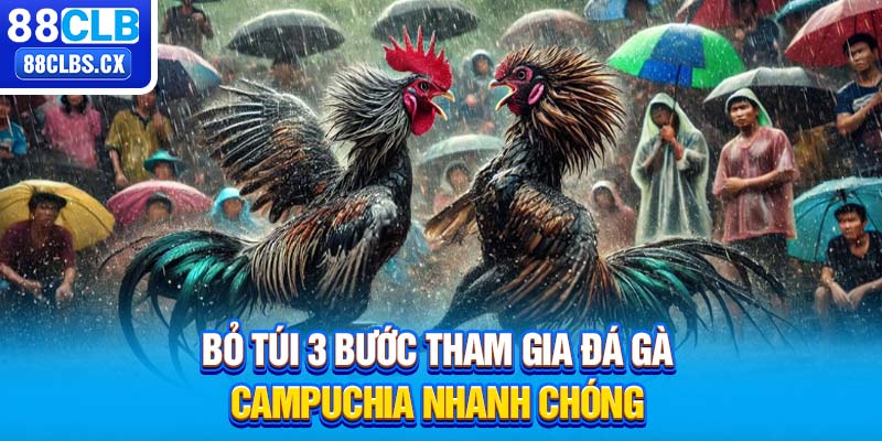 Bỏ túi 3 bước tham gia đá gà Campuchia nhanh chóng